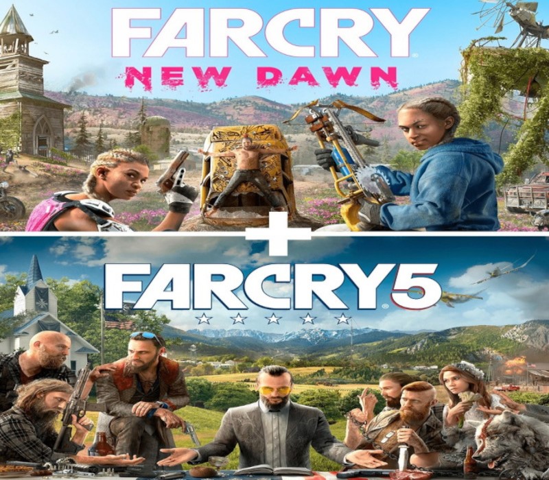 Far Cry 5 + Far Cry New Dawn Deluxe Edition Bundle AR XBOX One CD Key cover art
