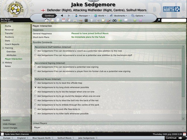 Football Manager 2009 PC Steam CD Key screenshot 2