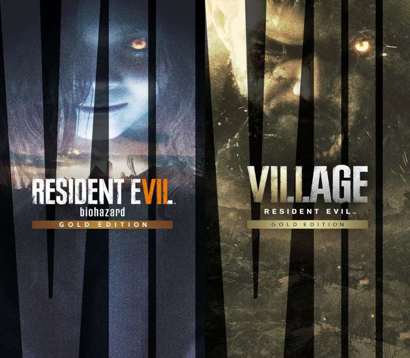 Resident Evil 7 Gold Edition & Village Gold Edition Bundle PC Steam CD Key cover art
