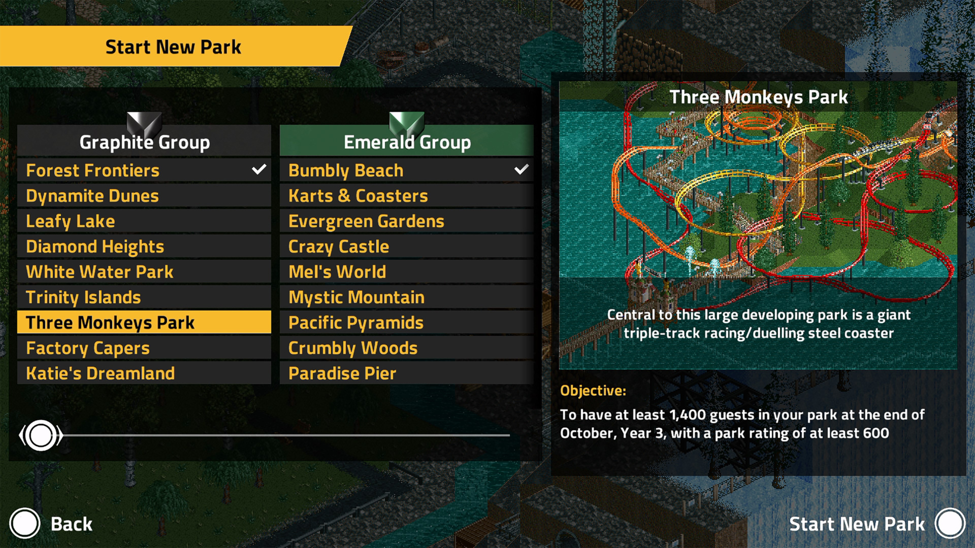 RollerCoaster Tycoon Classic EU Nintendo Switch 2 CD Key – Screenshot 1