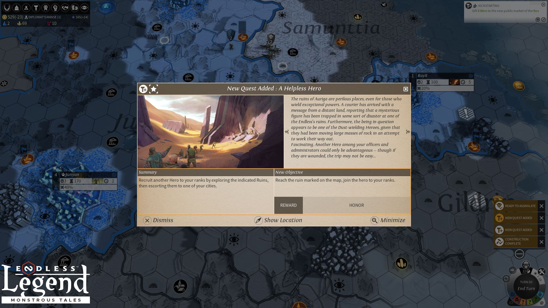 Endless Legend - Monstrous Tales DLC PC Steam CD Key screenshot 4