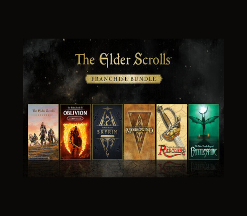 The Elder Scrolls Franchise Bundle PC Steam CD key cover art