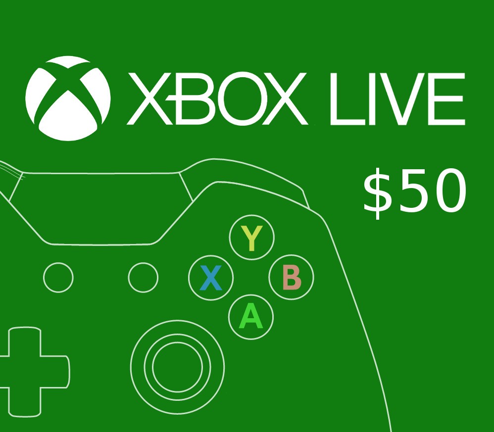 XBOX Live $50 Prepaid Card CA cover art