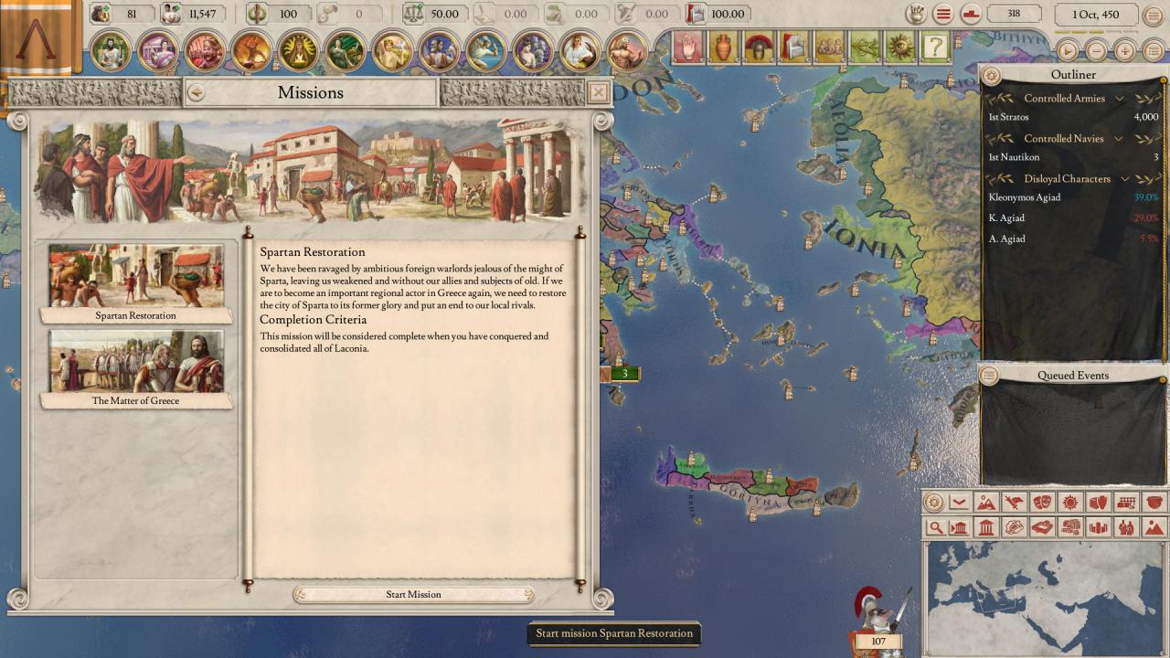 Imperator: Rome - Magna Graecia Content Pack DLC Steam CD Key ekran görüntüsü 4