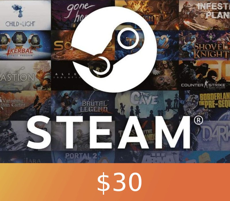 Обложка Steam Gift Card $30 Global Activation Code