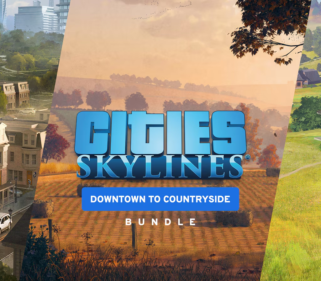 Copertina di Cities: Skylines - Downtown to Countryside Bundle DLC PC Steam CD Key