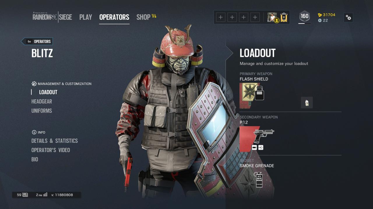 Tom Clancy's Rainbow Six Siege - Blitz Bushido Set DLC Ubisoft Connect CD Key screenshot 2
