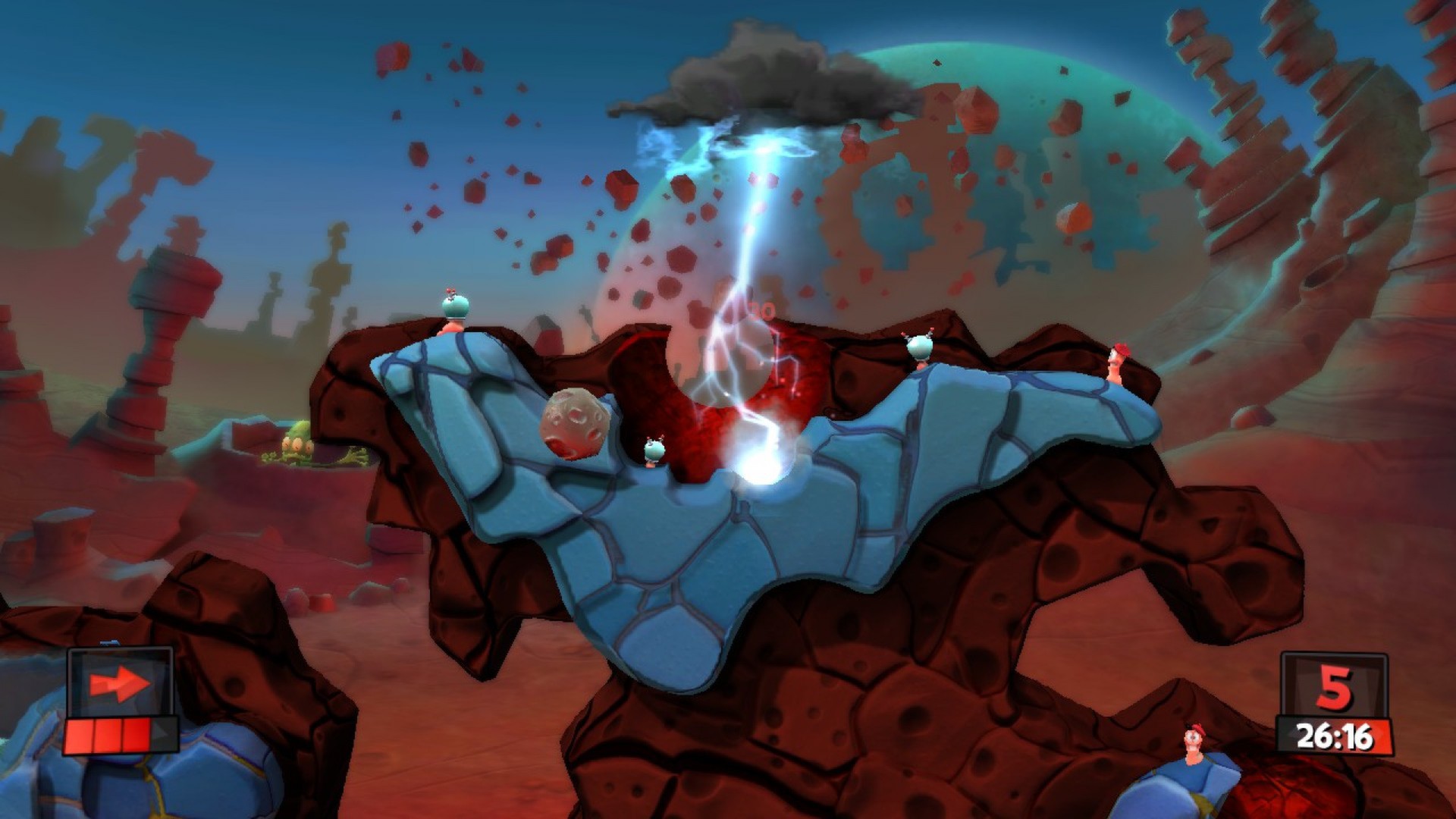 Worms Revolution - Mars Pack DLC PC Steam CD Key screenshot 5