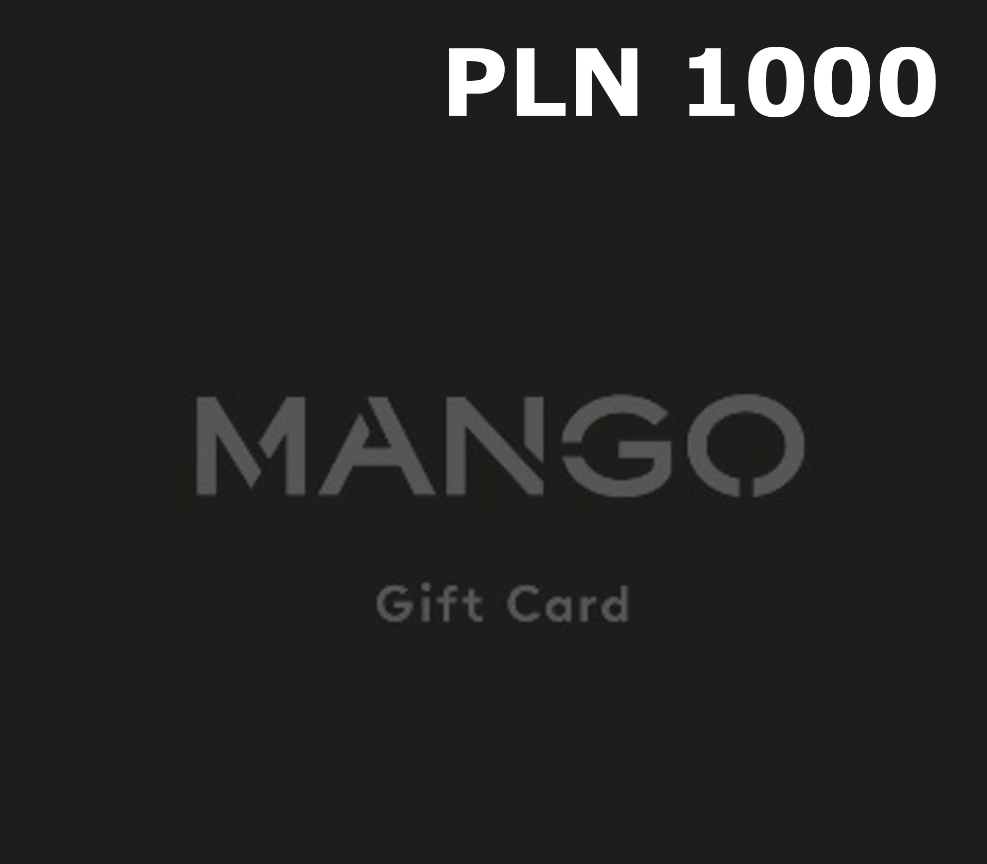 Mango 1000 PLN Gift Card PL cover art
