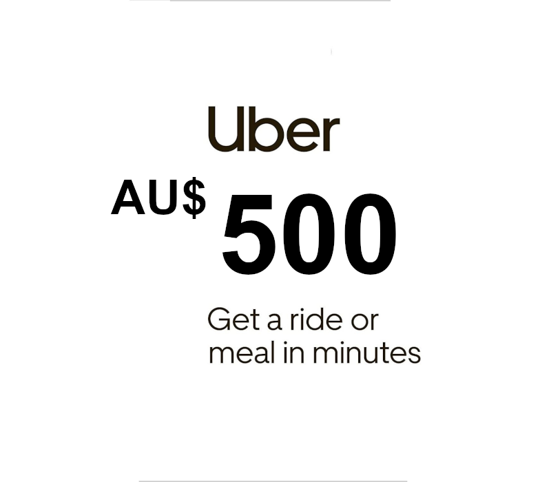 Uber AUD 500 Gift Card AU cover art