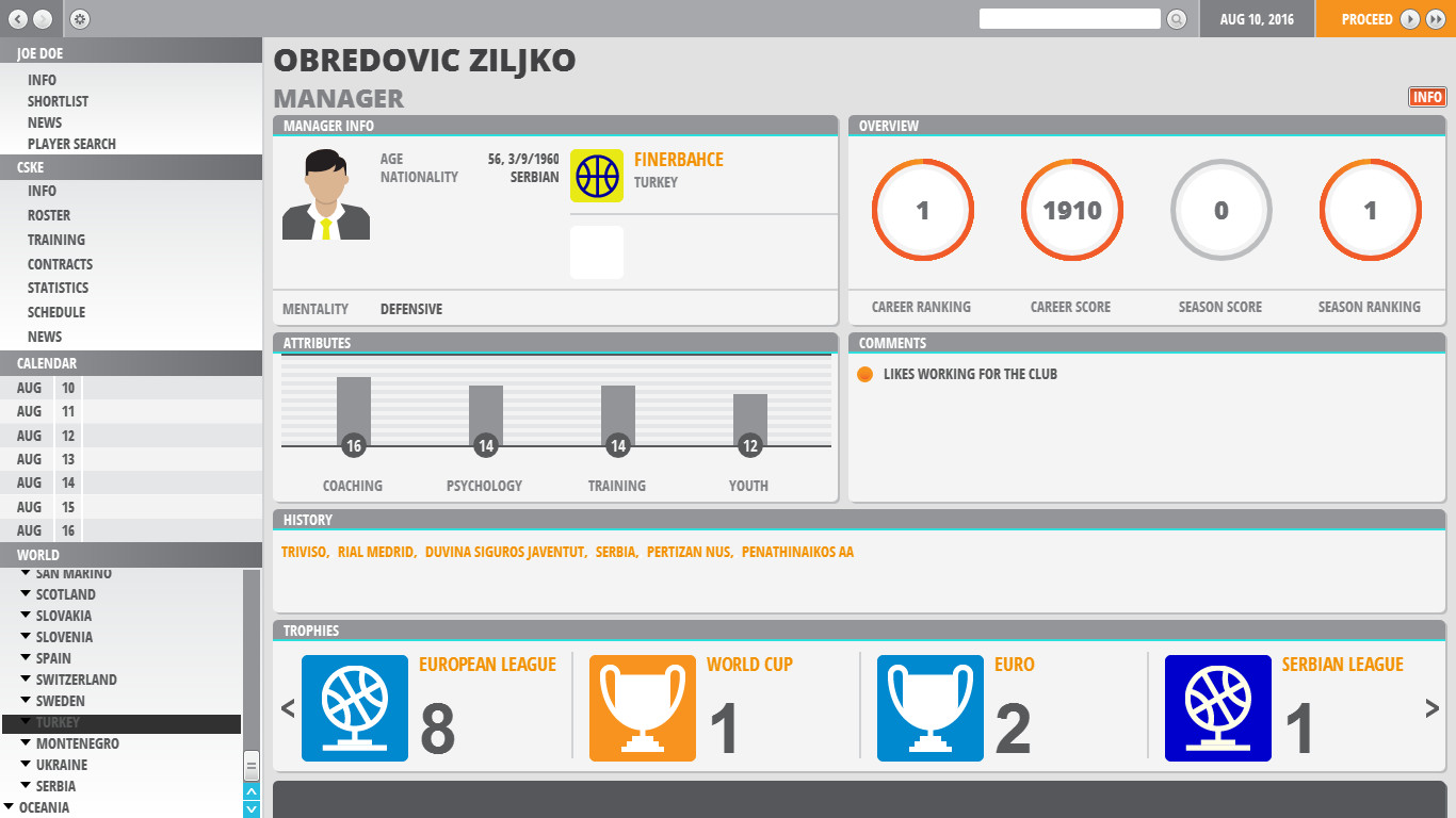 World Basketball Manager 2 Steam CD Key screenshot 9