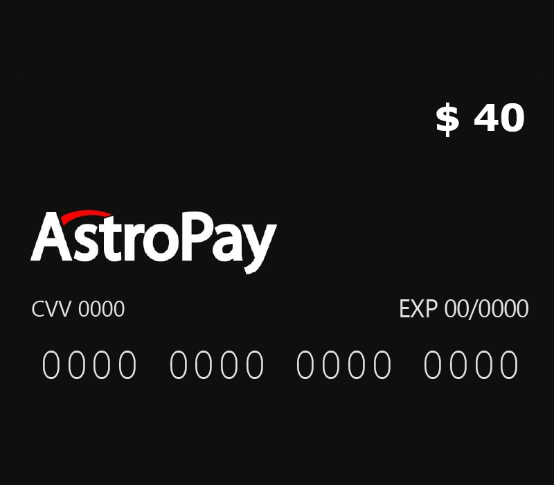 Okładka Astropay Card $40 US