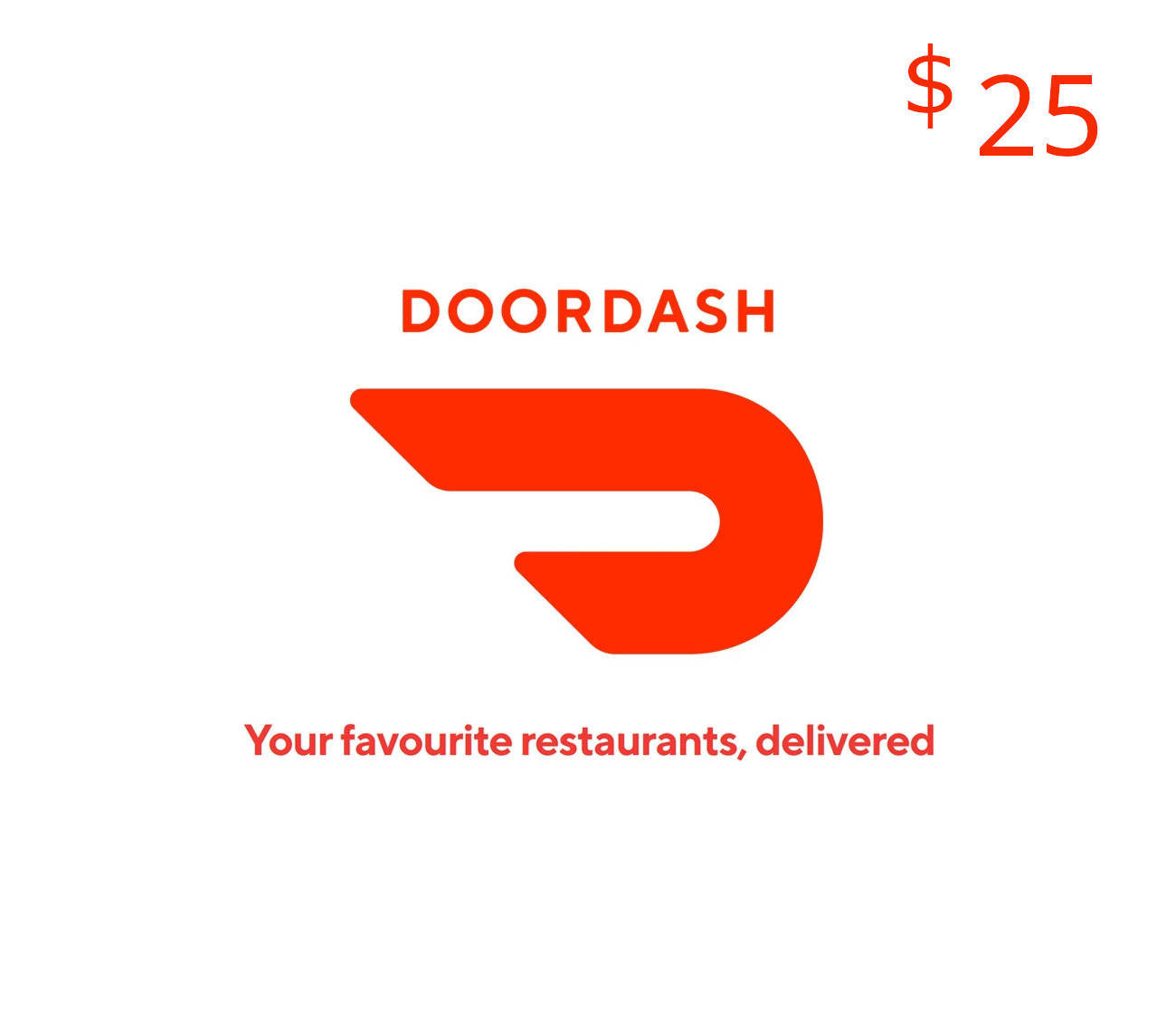 DoorDash $25 Gift Card US 封面图