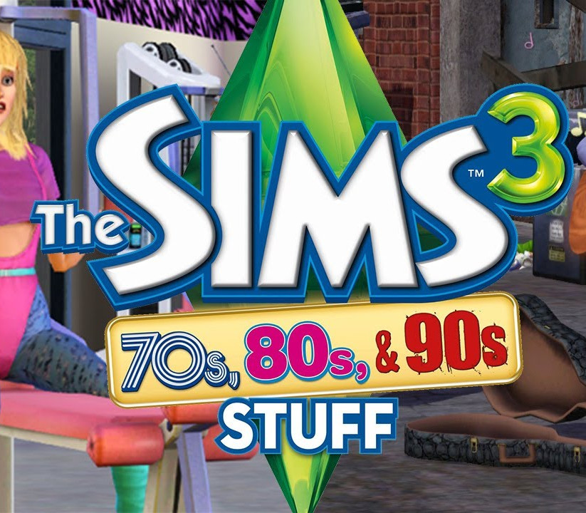 The Sims 3 + 70s, 80s, & 90s Stuff Pack EA App CD Key 커버 아트