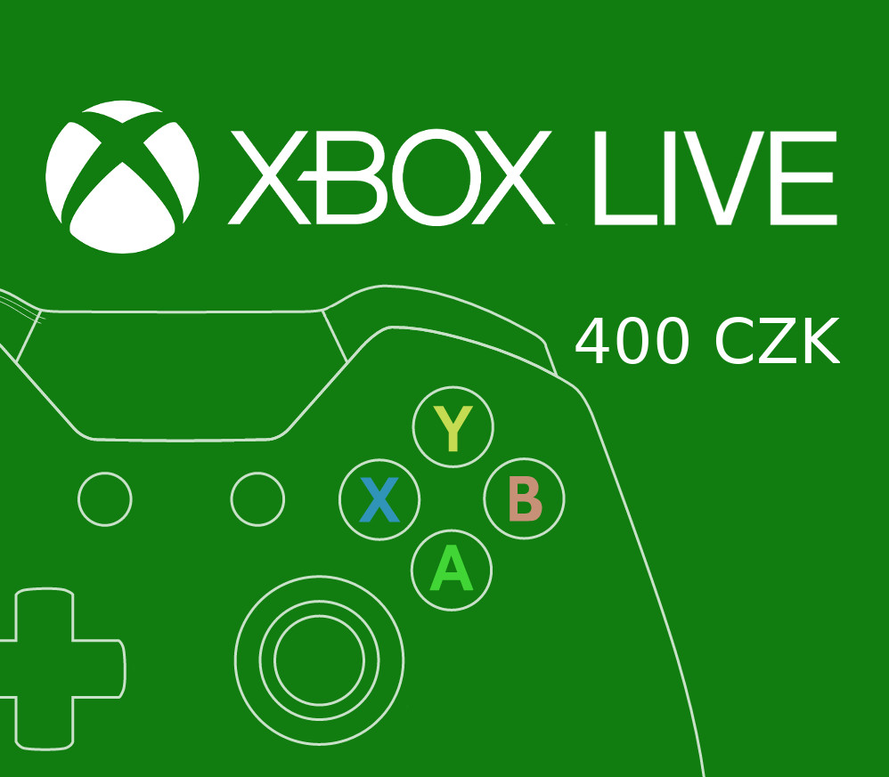 XBOX Live CZK 400 Prepaid Card CZ cover art