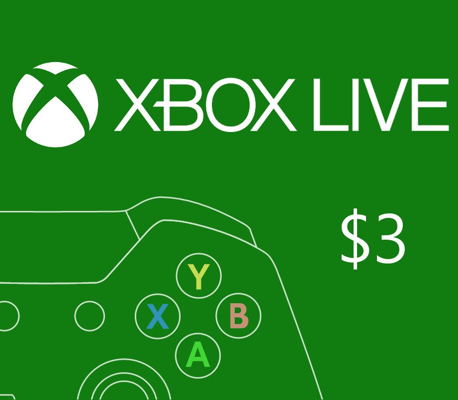 XBOX Live $3 Prepaid Card US cover art