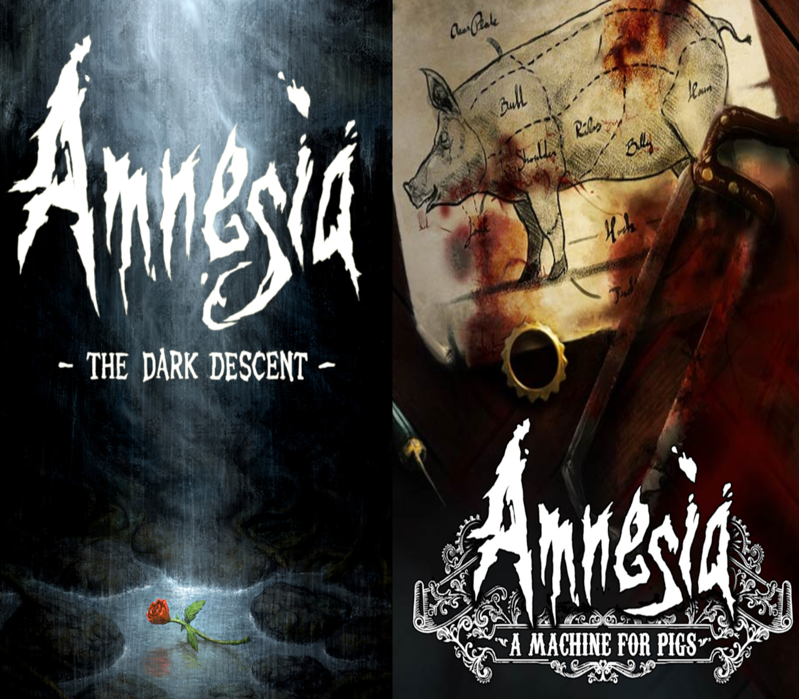 Copertina di Amnesia: The Dark Descent + Amnesia: A Machine for Pigs Steam CD Key