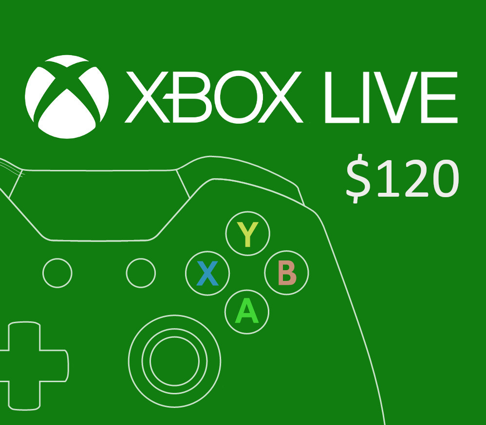 XBOX Live $120 Prepaid Card US cover art