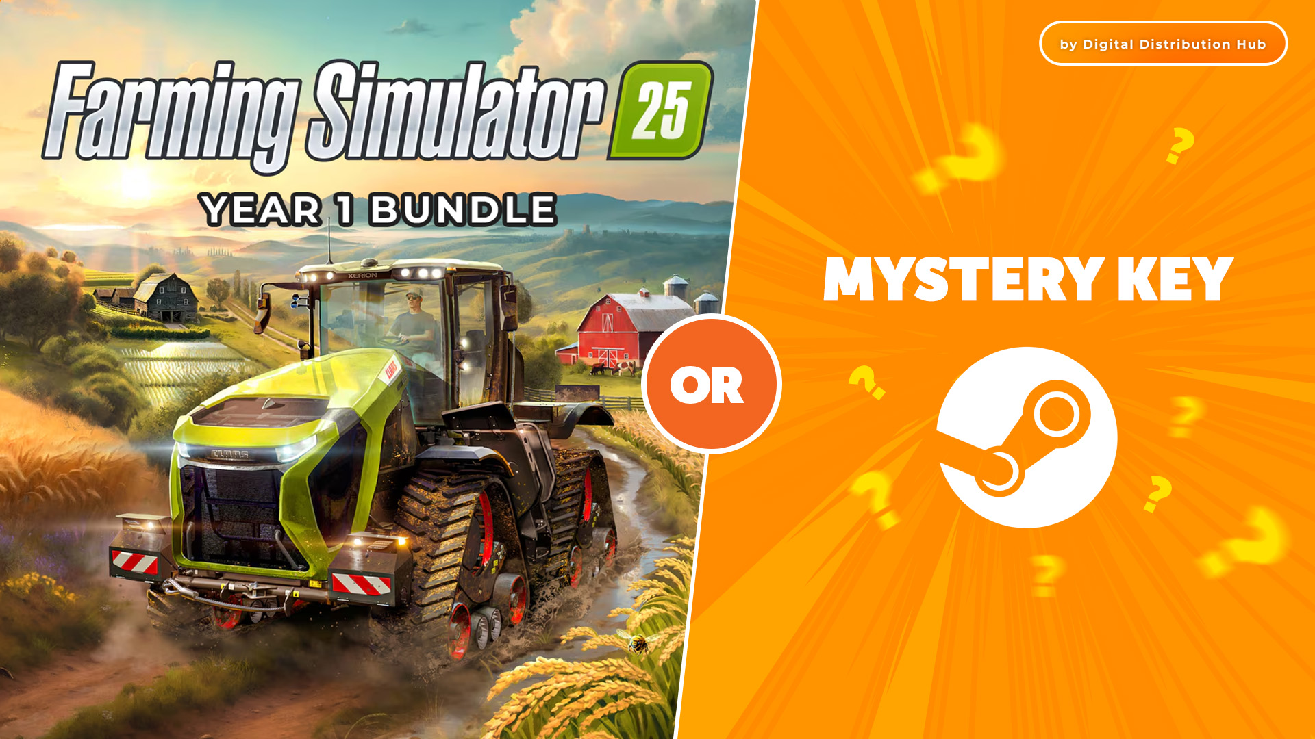 Farming Simulator 25 | Year 1 Bundle or Mystery Steam CD Key by Digital Distribution Hub screenshot 1