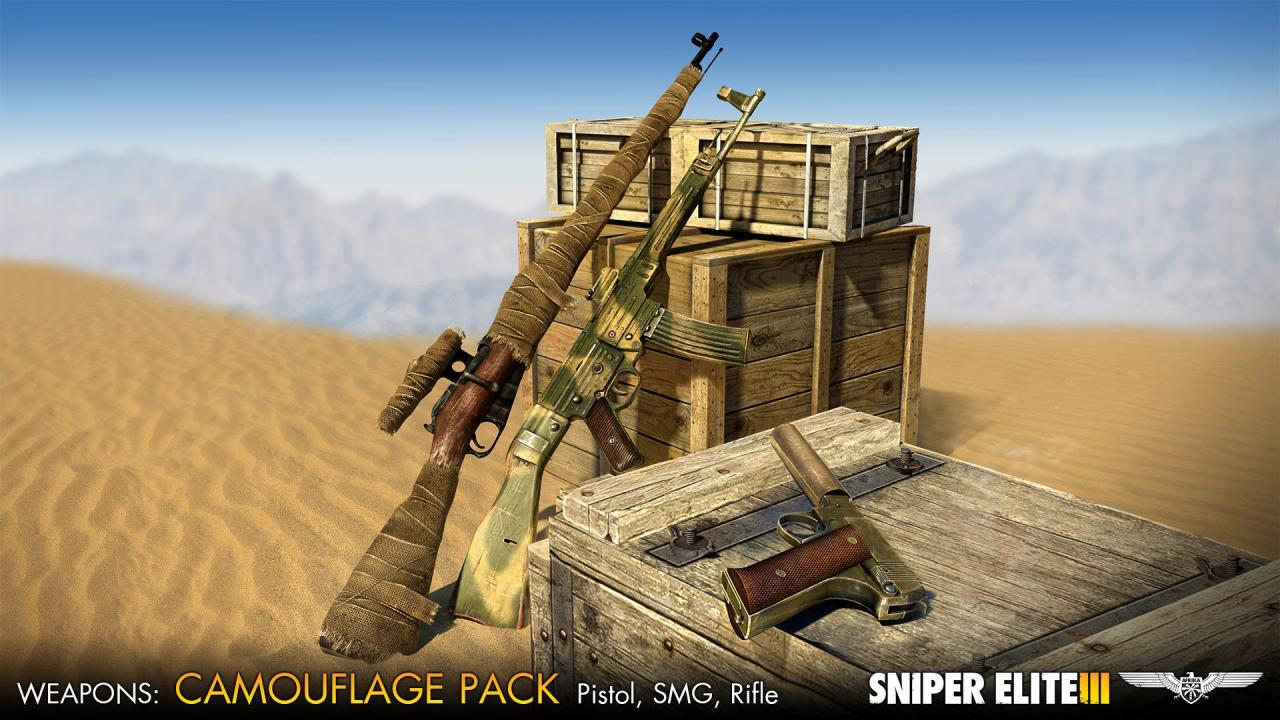 Sniper Elite III - Camouflage Weapons Pack DLC Steam CD Key screenshot 1