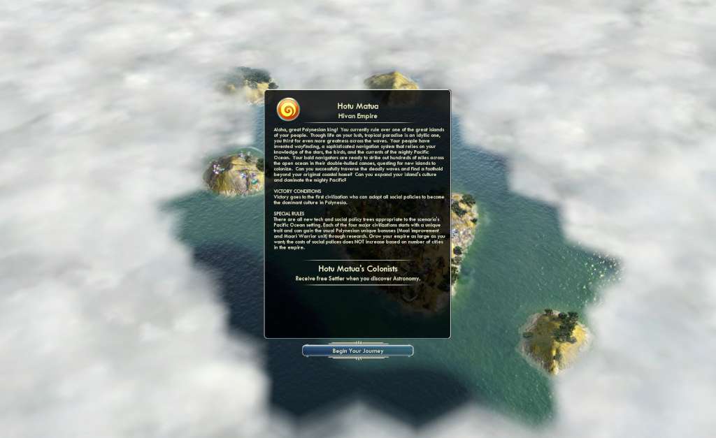 Sid Meier's Civilization V - Polynesian Civilization Pack DLC EU PC Steam CD Key 스크린샷 1