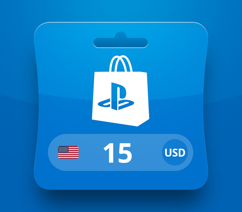 PlayStation Network Card USD 15 Gift Card US 커버 아트