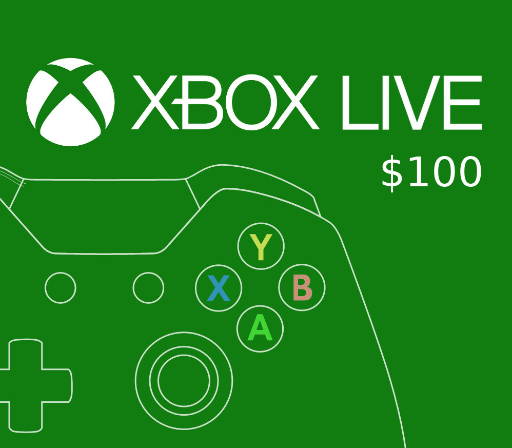 XBOX Live USD 100 Prepaid Card US cover art