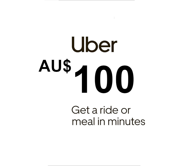 Uber AUD 100 Gift Card AU cover art