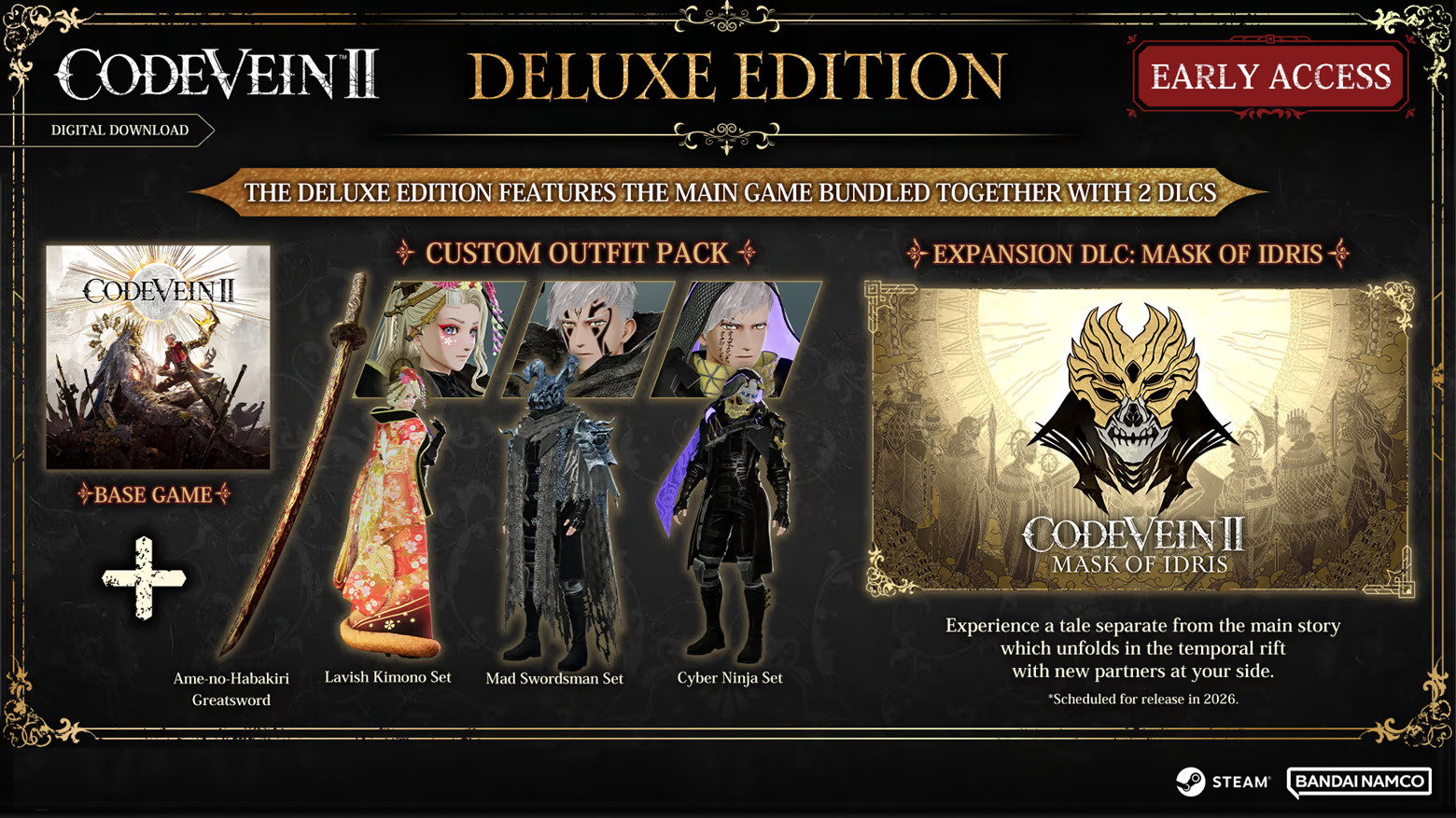 CODE VEIN II Deluxe Edition PC Steam CD Key screenshot 2