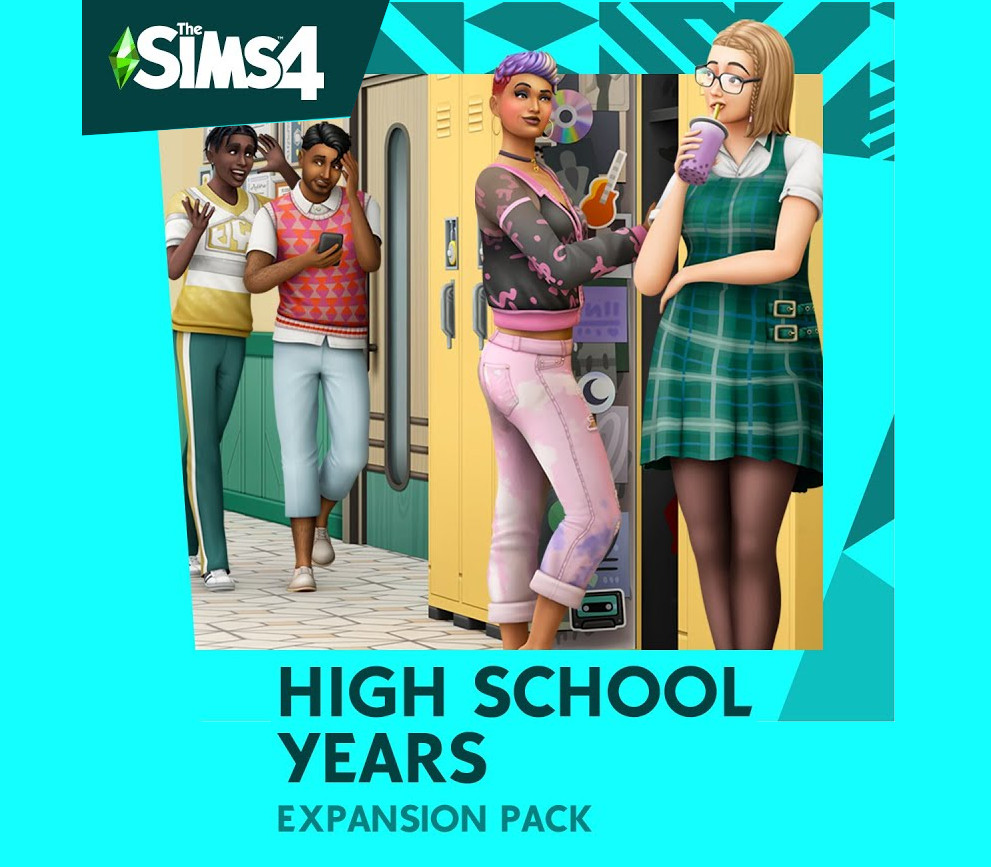 The Sims 4 - High School Years DLC EN Language Only EU PC EA App CD Key cover art