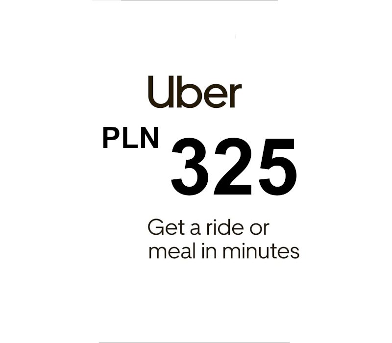Carátula de Uber PLN 325 Gift Card PL