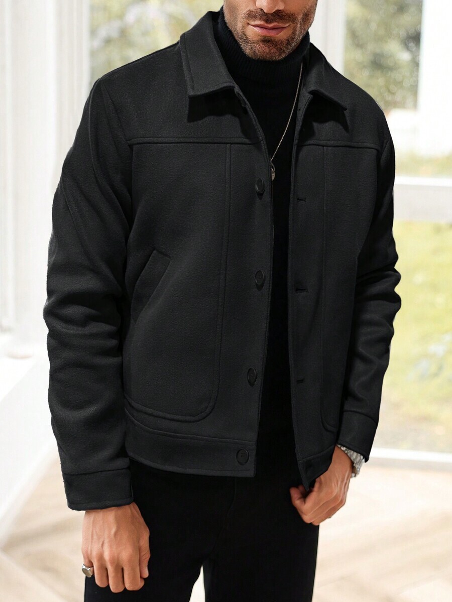 Lapel-collar Jacket Autumn Versatile For Young People Casual Style