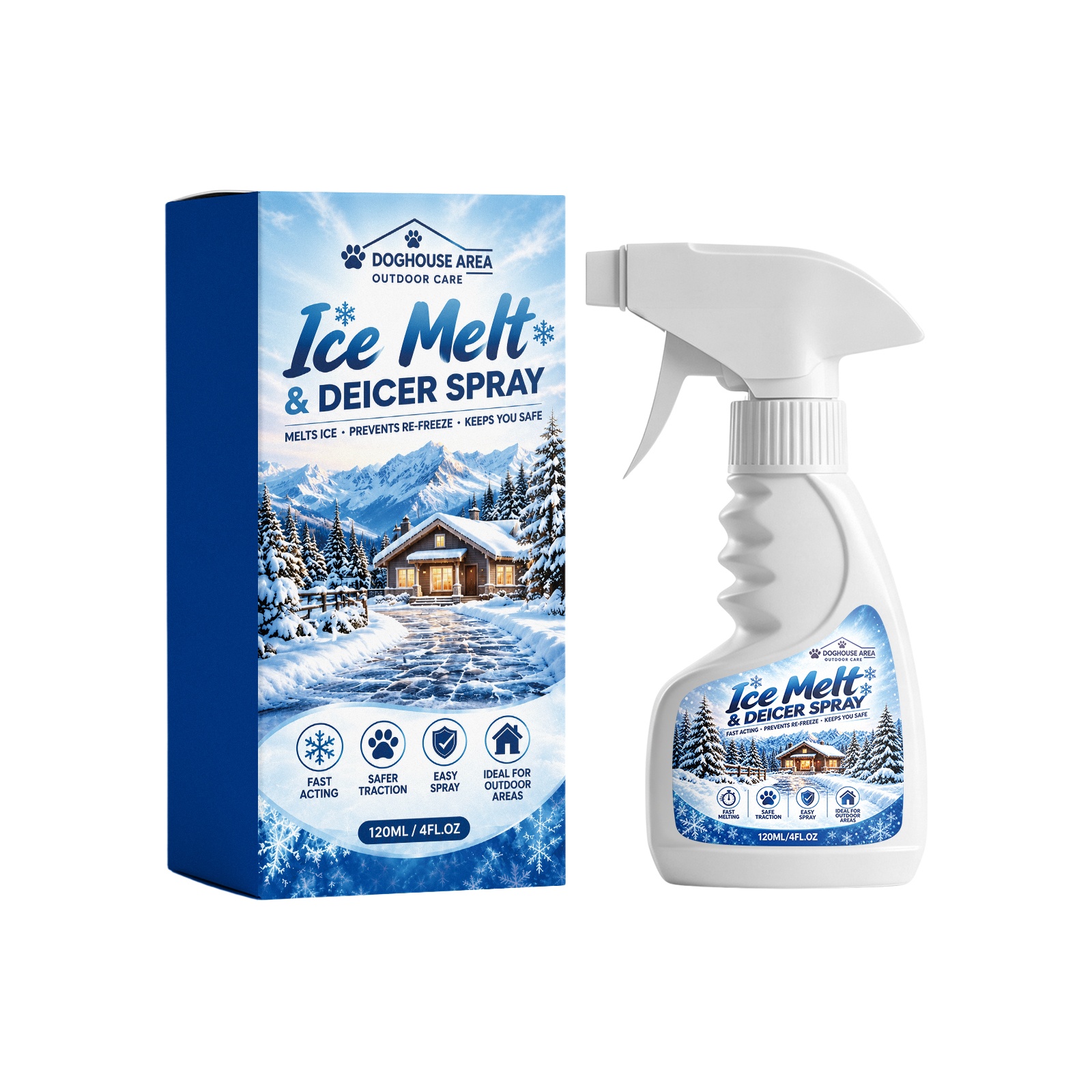 Outdoor Deicing Spray