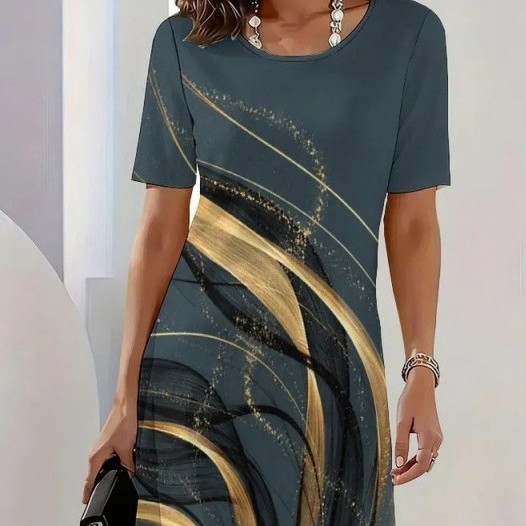 Loose-fitting Slimming Elegant A-line Midi Skirt