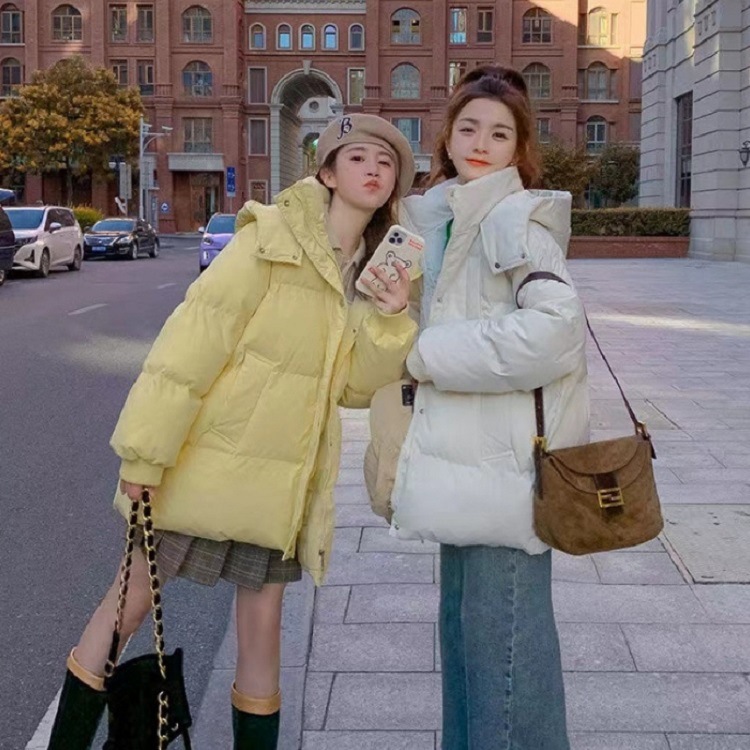 Short Mid-length Thickened Puffer Jacketcoat