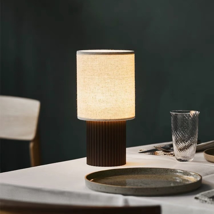 Portable Rechargeable Fabric Table Lamp