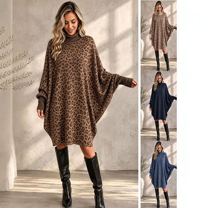 Women's Loose Batwing Sleeve Dress
