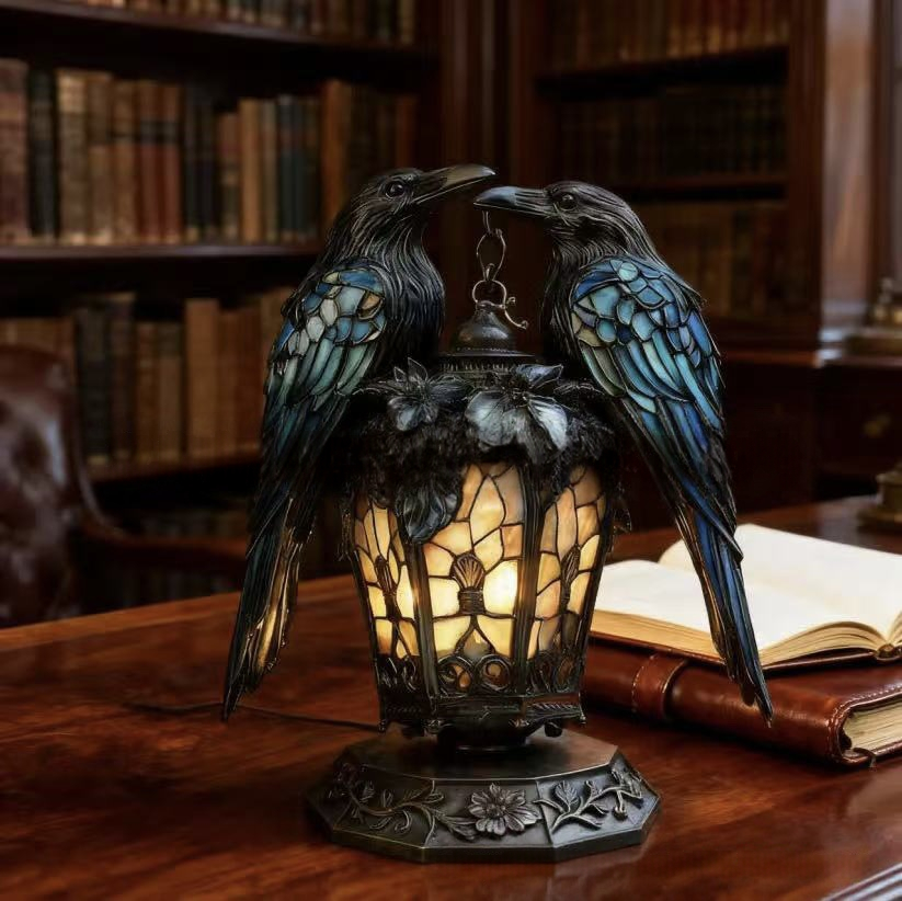 Creative Small Night Lamp Moon Goddess Bird Vintage Statue