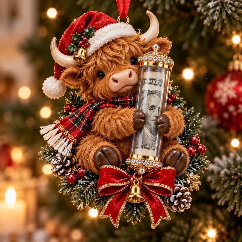 Christmas Surprise Coin Decorations Pendant
